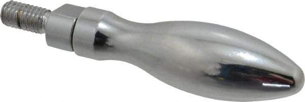 Gibraltar - M6x1 Threaded Stem, Revolving Handwheel & Machine Handle - Steel Bulb Shape Handle, Steel Stem - Benchmark Tooling