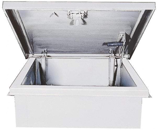 Karp - 36" Wide x 30" High, Galvanized Steel Roof Hatch - 36" Opening Width, 30" Opening Height - Benchmark Tooling