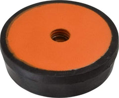 Mason Ind. - 1/2-13 Bolt Thread, 3" Wide Standard Deflection Stud Mount Leveling Pad & Mount - 500 Max Lb Capacity, 3" Base Diam - Benchmark Tooling