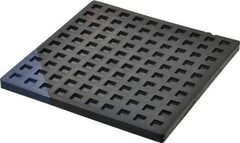Mason Ind. - 6" Long x 6" Wide x 5/16" Thick, Nitrile, Machinery Leveling Pad & Mat - Blue - Benchmark Tooling