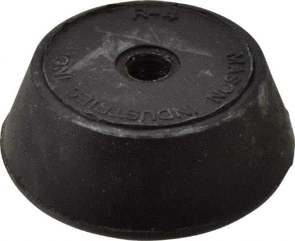 Mason Ind. - 3/8-16 Bolt Thread, 2-1/4" Wide Tapped Mount Leveling Pad & Mount - 400 Max Lb Capacity, 2-1/4" Base Diam - Benchmark Tooling