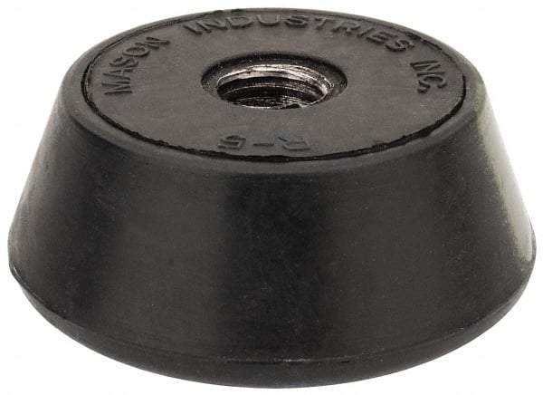 Mason Ind. - 1/2-13 Bolt Thread, 2-1/4" Wide Tapped Mount Leveling Pad & Mount - 1,000 Max Lb Capacity, 2-1/4" Base Diam - Benchmark Tooling