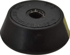 Mason Ind. - 1/2-13 Bolt Thread, 2-1/4" Wide Tapped Mount Leveling Pad & Mount - 400 Max Lb Capacity, 2-1/4" Base Diam - Benchmark Tooling