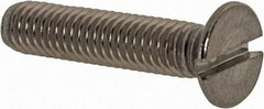 Value Collection - M4x0.70 Metric Coarse, 20mm OAL Slotted Drive Machine Screw - Flat Head, Grade 18-8 & A2 Stainless Steel, Uncoated, Without Washer - Benchmark Tooling