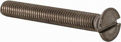Value Collection - M5x0.80 Metric Coarse, 40mm OAL Slotted Drive Machine Screw - Flat Head, Grade 18-8 & A2 Stainless Steel, Uncoated, Without Washer - Benchmark Tooling