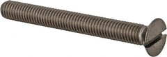 Value Collection - M5x0.80 Metric Coarse, 45mm OAL Slotted Drive Machine Screw - Flat Head, Grade 18-8 & A2 Stainless Steel, Uncoated, Without Washer - Benchmark Tooling