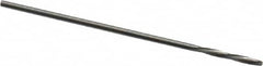 Magafor - 0.8509mm Solid Carbide 4 Flute Chucking Reamer - Spiral Flute, 0.0335" Straight Shank, 9/32" Flute Length, 1-5/16" OAL - Benchmark Tooling