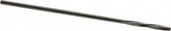 Magafor - 0.9296mm Solid Carbide 4 Flute Chucking Reamer - Spiral Flute, 0.0366" Straight Shank, 9/32" Flute Length, 1-5/16" OAL - Benchmark Tooling