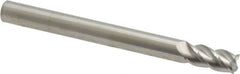 Accupro - 3/16", 4 Flute, Single End, Solid Carbide, 0.015" Corner Radius End Mill - 2" OAL, 40° Helix, Right Hand Flute, 3/8" LOC, Right Hand Cut - Benchmark Tooling