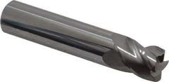 Accupro - 1/2", 4 Flute, Single End, Solid Carbide, 0.06" Corner Radius End Mill - 2-1/2" OAL, 40° Helix, Right Hand Flute, 5/8" LOC, Right Hand Cut - Benchmark Tooling