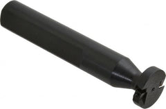 Cutting Tool Technologies - Shank Connection, 1/4" Cutting Width, 1/4" Depth of Cut, 1" Cutter Diam, 1 Tooth Indexable Slotting Cutter - 3/4" Shank Diam, DSSC Toolholder, 1215 Insert, Neutral Cutting Direction - Benchmark Tooling