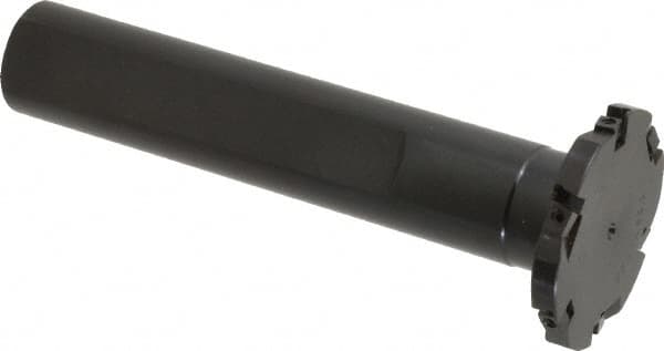 Cutting Tool Technologies - Shank Connection, 1/4" Cutting Width, 1/2" Depth of Cut, 2" Cutter Diam, 3 Tooth Indexable Slotting Cutter - 1" Shank Diam, DSSC Toolholder, 1215 Insert, Right Hand Cutting Direction - Benchmark Tooling