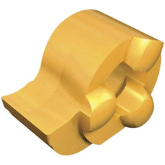 Iscar - 11170005GIQL Grade IC528, 1.7mm Cutting Width Carbide Grooving Insert - 2.3mm Max Depth of Cut, Left Hand, 0.05mm Corner Radius, TiCN/TiN Finish - Benchmark Tooling