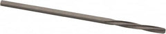 Magafor - 1.4402mm Solid Carbide 4 Flute Chucking Reamer - Spiral Flute, 0.0567" Straight Shank, 25/64" Flute Length, 1-9/16" OAL - Benchmark Tooling