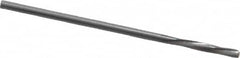 Magafor - 1.491mm Solid Carbide 4 Flute Chucking Reamer - Spiral Flute, 0.0587" Straight Shank, 25/64" Flute Length, 1-9/16" OAL - Benchmark Tooling