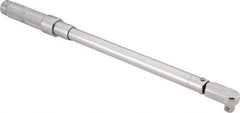 Proto - 1/2" Drive Micrometer Fixed Head Torque Wrench - 47 N/m to 210 N/m Torque, 21-1/8" OAL, 210 N/m Graduation, Ratchet Head - Benchmark Tooling