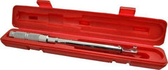 Proto - 3/8" Drive Micrometer Fixed Head Torque Wrench - 200 In/Lb to 119 N/m Torque, 15-13/64" OAL, 5 In/Lb Graduation, Ratchet Head - Benchmark Tooling
