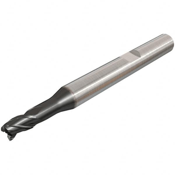 Iscar - 9mm, 3 Flute, Single End, Solid Carbide, Corner Chamfer End Mill - 72mm OAL, 38° Helix, Right Hand Flute, 10mm LOC, Right Hand Cut, 22mm Extended Reach - Benchmark Tooling