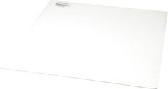 Made in USA - 12" Long, 12" Wide, 0.031" Thick, Silicone Rubber Foam Sheet - 35 to 45 Durometer, White, -20 to 500°F, 640 psi Tensile Strength, Adhesive Backing, Stock Length - Benchmark Tooling