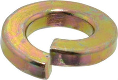 Value Collection - 3/8", 0.094" Thick Split Lock Washer - Grade 8 Alloy Steel, Zinc-Plated Finish, 0.377" Min ID, 0.385" Max ID, 0.586" Min OD, 0.68" Max OD - Benchmark Tooling