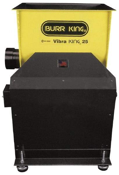 Burr King - 1-1/2 hp, Vibratory Tumbler - Flow Through Drain - Benchmark Tooling