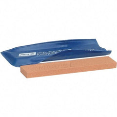 Norton - 4" Long x 3/4" Wide x 1/4" Thick, Aluminum Oxide Sharpening Stone - Flat Stone, Fine Grade - Benchmark Tooling