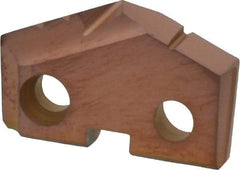 Allied Machine and Engineering - 1" Diam x 3/16" Thick, Seat Code 2, 132° Included Angle Spade Drill Insert - AM200 Coated, Cobalt, Grade Super Cobalt, Series GEN2 T-A - Benchmark Tooling