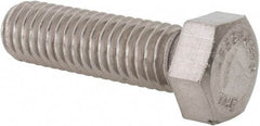 Value Collection - 7/16-14 UNC, 1-1/2" Length Under Head Hex Head Cap Screw - Fully Threaded, Grade 316 Stainless Steel, Uncoated, 5/8" Hex - Benchmark Tooling