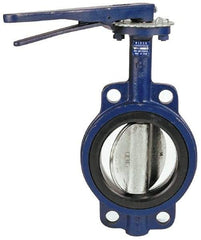 NIBCO - 2" Pipe, Wafer Butterfly Valve - Lever Handle, Cast Iron Body, EPDM Seat, 200 WOG, Ductile Iron Disc, Stainless Steel Stem - Benchmark Tooling