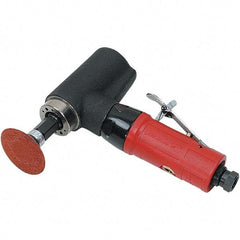 Autobrade Red - 2" Max Disc, 20,000 RPM, Pneumatic Handheld Disc Sander - 22 CFM, 1/4 NPT Inlet, 0.5 hp, 90 psi - Benchmark Tooling