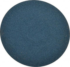 Merit Abrasives - 3" Disc Diam, 120 Grit, Zirconia Alumina Quick Change Disc - Type S Attaching System, Coated, Blue, Fine Grade, 20,000 RPM, R801 Series - Benchmark Tooling