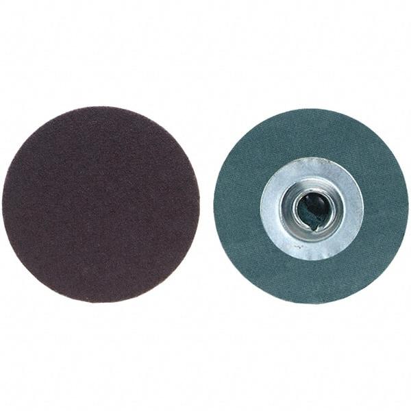 Merit Abrasives - 2" Disc Diam, 80 Grit, Aluminum Oxide Quick Change Disc - Type S Attaching System, Coated, Medium Grade, 30,000 RPM, R228 Series - Benchmark Tooling