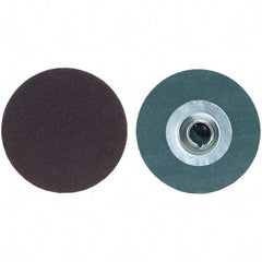 Merit Abrasives - 2" Disc Diam, 80 Grit, Aluminum Oxide Quick Change Disc - Type S Attaching System, Coated, Medium Grade, 30,000 RPM, R228 Series - Benchmark Tooling