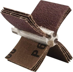 Merit Abrasives - 60 Grit, Coated, Aluminum Oxide Bore Polisher - Medium Grade, 22,000 RPM, Polishes Bores with 1-1/2 to 2" Diam - Benchmark Tooling