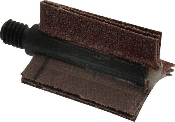 Merit Abrasives - 60 Grit, Coated, Aluminum Oxide Bore Polisher - Medium Grade, 25,000 RPM, Polishes Bores with 5/8 to 1" Diam - Benchmark Tooling