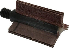 Merit Abrasives - 60 Grit, Coated, Aluminum Oxide Bore Polisher - Medium Grade, 25,000 RPM, Polishes Bores with 5/8 to 1" Diam - Benchmark Tooling
