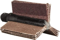 Merit Abrasives - 80 Grit, Coated, Aluminum Oxide Bore Polisher - Medium Grade, 25,000 RPM, Polishes Bores with 5/8 to 1" Diam - Benchmark Tooling