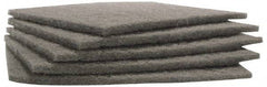 Merit Abrasives - Ultra Fine Grade, Silicon Carbide Hand Pad - Gray, 6" Wide x 9" Long, Nonwoven - Benchmark Tooling