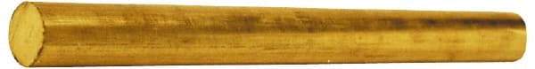 Value Collection - 7/8 Inch Diameter x 6 Ft. Long, Brass Round Rod - Alloy 360 - Benchmark Tooling