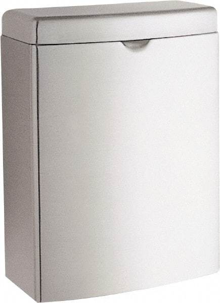 Bobrick - Stainless Steel Feminine Hygiene Product Receptacle - Surface Mount, 10" High x 7-1/2" Wide x 3-13/16" Deep - Benchmark Tooling