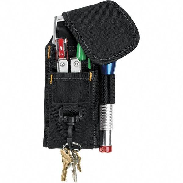 CLC - Cell Phone Holster with 5 Pockets - Ballistic Polyester, Black, 4" Wide x 7" High x 2" Deep - Benchmark Tooling