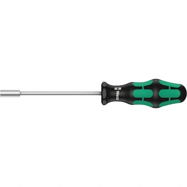 Wera - 3mm Solid Shaft Nutdriver - Cushion Grip Handle, 223mm OAL - Benchmark Tooling