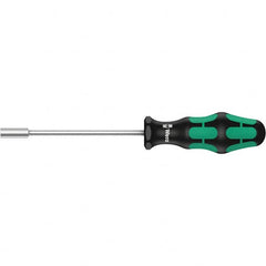 Wera - 3mm Solid Shaft Nutdriver - Cushion Grip Handle, 223mm OAL - Benchmark Tooling