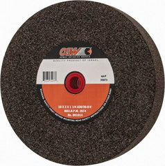 Camel Grinding Wheels - 36 Grit Aluminum Oxide Bench & Pedestal Grinding Wheel - 10" Diam x 1-1/4" Hole x 2" Thick, O Hardness, Very Coarse Grade , Bond - Benchmark Tooling