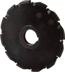 Cutting Tool Technologies - Arbor Hole Connection, 3/8" Cutting Width, 2.03" Depth of Cut, 6" Cutter Diam, 1-1/4" Hole Diam, Indexable Slotting Cutter - RA Toolholder, RDC 32.5 Insert, Right Hand Cutting Direction - Benchmark Tooling