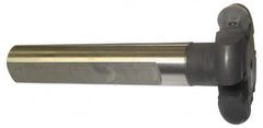 Cutting Tool Technologies - Shank Connection, 5/32" Cutting Width, 1/2" Depth of Cut, 2" Cutter Diam, Indexable Slotting Cutter - 1" Shank Diam, RT Toolholder, RDC(1.25)(1.5) Insert - Benchmark Tooling