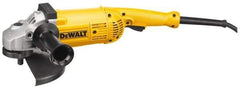 DeWALT - 7 & 9" Wheel Diam, 6,000 RPM, Corded Angle & Disc Grinder - 5/8-11 Spindle, 15 Amps - Benchmark Tooling