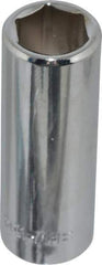 Blackhawk by Proto - 7/16", 3/8" Drive, Deep Hand Socket - 6 Points, 1-13/16" OAL, Chrome Finish - Benchmark Tooling
