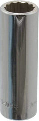 Blackhawk by Proto - 3/8" Drive, Deep Hand Socket - 12 Points, 1-13/16" OAL, Chrome Finish - Benchmark Tooling