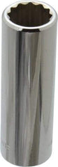 Blackhawk by Proto - 3/8" Drive, Deep Hand Socket - 12 Points, 2-3/4" OAL, Chrome Finish - Benchmark Tooling